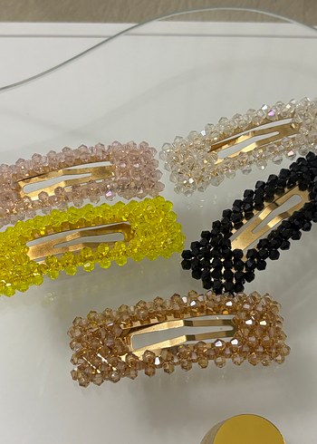 Boncuklu Çok Renkli Kadın Saç Tokası - Görsel 4