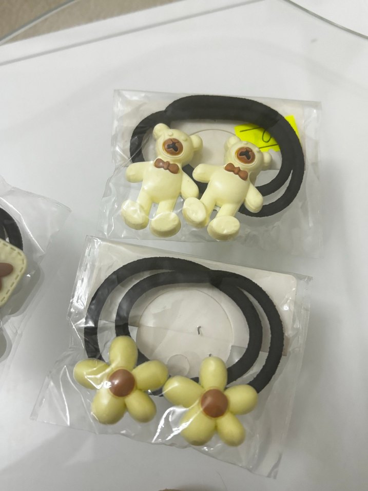 Renkli Desenli Elastik Çocuk Saç Tokaları - Görsel 2