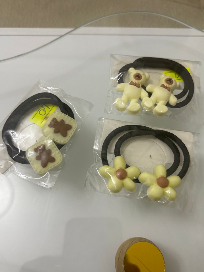 Renkli Desenli Elastik Çocuk Saç Tokaları - Görsel 4