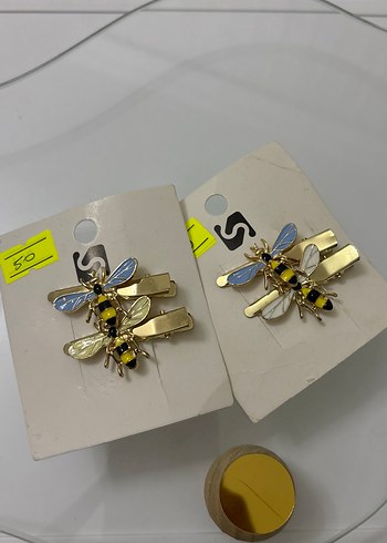 Altın Renkli Arı Figürlü Tokalar - Görsel 2