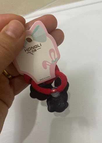 Renkli Minnie Mouse Lastikli Çocuk Toka - Görsel 2