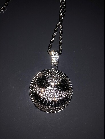 Killstar İced out Kuru Kafa chain kolye