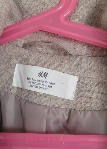 Zara Bej Renk Düğmeli Kışlık Kaban 9-10 yaş - Görsel 2