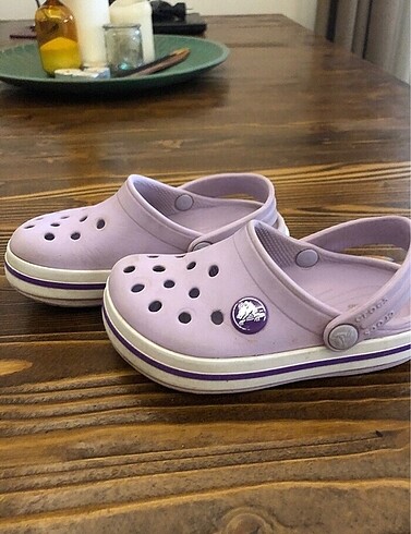 25 Beden mor Renk Crocs terlik 25 numara c9