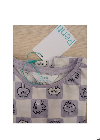 5 Yaş Beden Penti Kız Çocuk Pijama Takımı