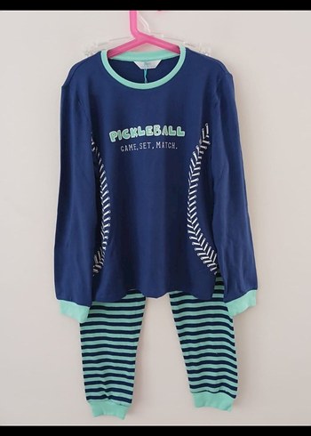 Erkek Çocuk Renkli Baskılı Uzun Kollu Pijama Takımı