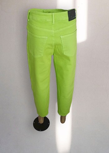 Yeşil Regular Fit Kadın Boyfriend Pantolon - Görsel 6