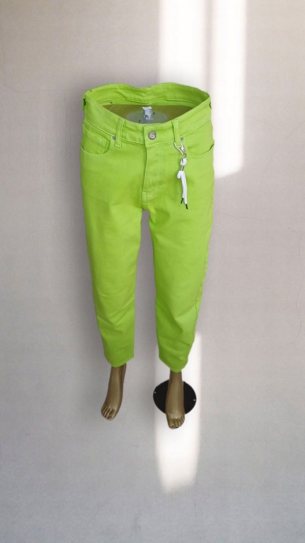 Yeşil Regular Fit Kadın Boyfriend Pantolon - Görsel 5