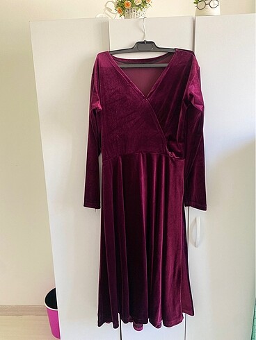 Kadife elbise - Görsel 5