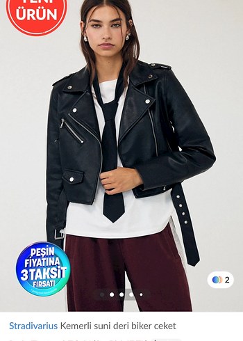 Stradivarius Deri Kadın Ceket