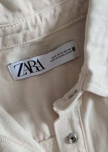 Düğmeli Beyaz Keten Mini Tulum - Görsel 2