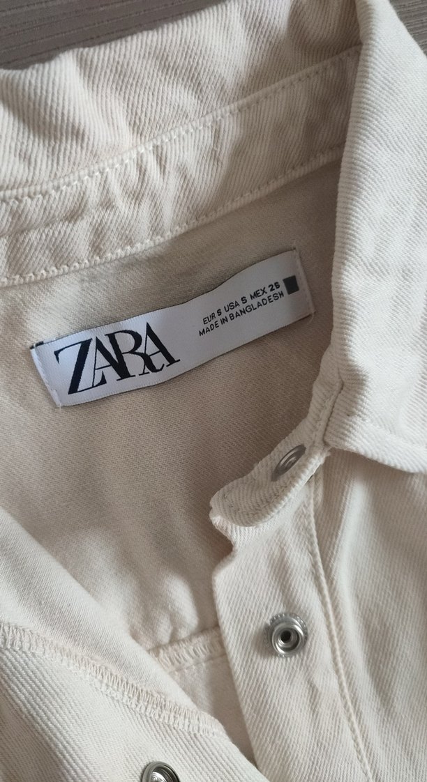 Düğmeli Beyaz Keten Mini Tulum - Görsel 2