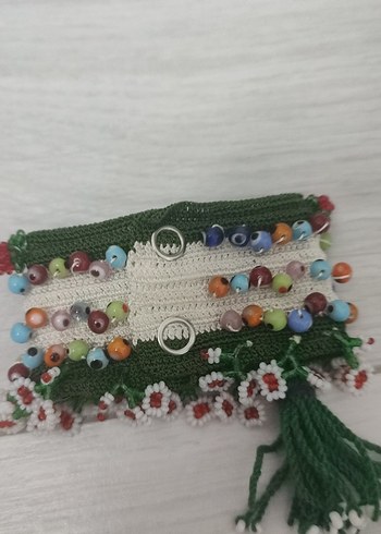 Renkli İşlemeli Boncuklu Kadın Bileklik - Görsel 2