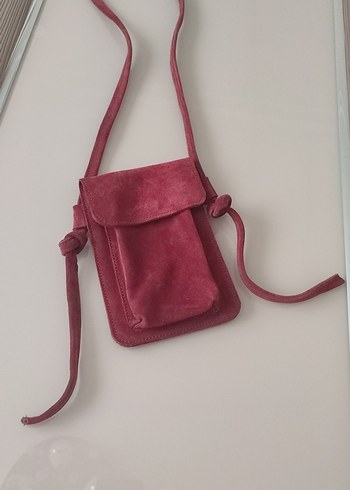 Bordo Süet Kadın Bel Çantası