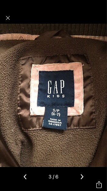 6 Yaş Beden Gap mont