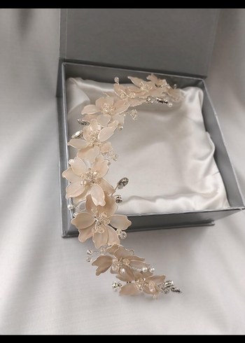 İnci Detaylı Bej Saç Aksesuarı - Görsel 2