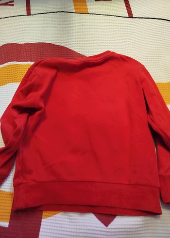 4 Yaş Beden kırmızı Renk LCW Kids Kırmızı Bisiklet Yaka Erkek Çocuk Sweatshirt 4_5 yaş