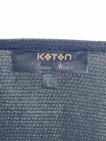 l Beden lacivert Renk Koton Bluz %70 İndirimli.