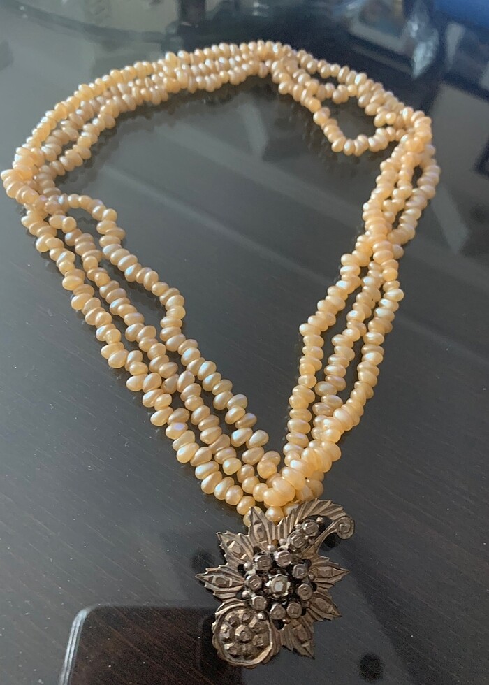 Osmanlı dönemi broş kolye incili - Görsel 4