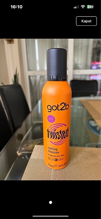 Schwarzkopt got2b saç köpügü 550