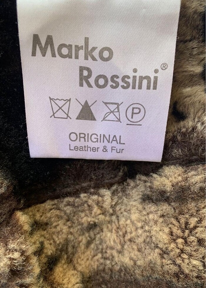 Deri kapüşonlu kürklü mont - Görsel 5