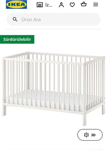 Beden pembe Renk İkea gullıver çocuk karyolası