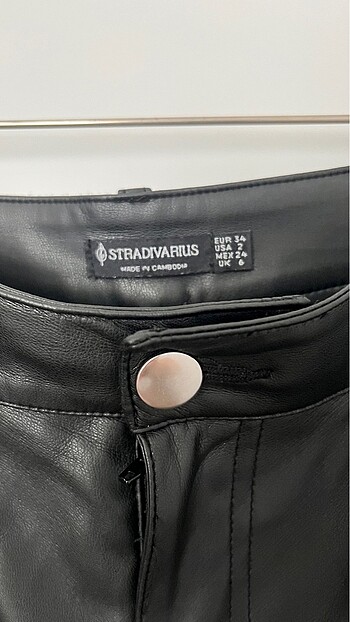 xs Beden Stradi Deri Pantolon