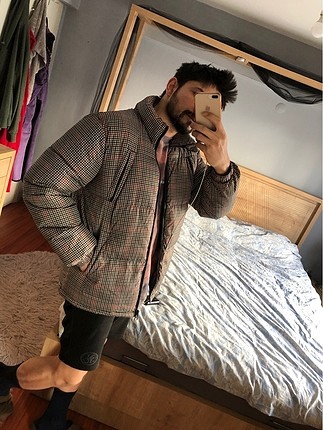 BERSHKA EKOSELİ M BEDEN ERKEK ŞİŞME MONT