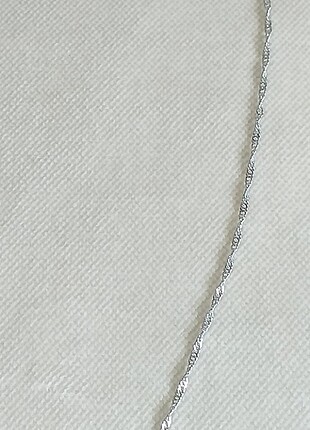 Sterling silver 925 Ayar Gümüş Su Dalgası Zincir