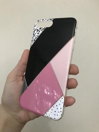 diğer Beden Geomettik desen iphone 7plus/8plus telefon kabı