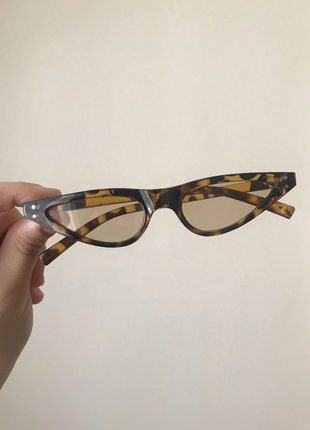 diğer Beden Leopar tarz cat eye gözlük