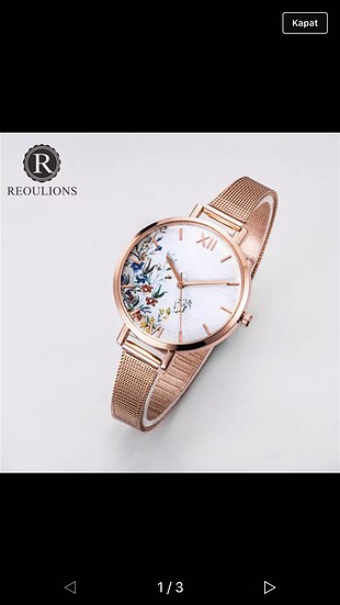 Tarz gold rose saat