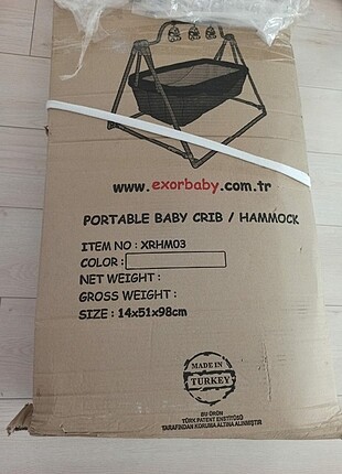 Exor baby portatif bebek beşiği