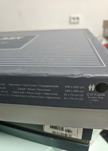 Clasy Gri Çizgili pamuk Saten Nevresim Takımı - Görsel 4