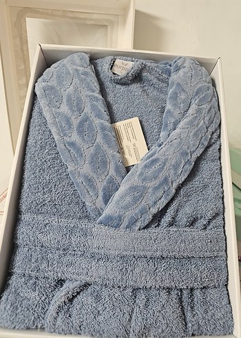 l Beden Nurpak L-XL BEDEN Tekli Bornoz