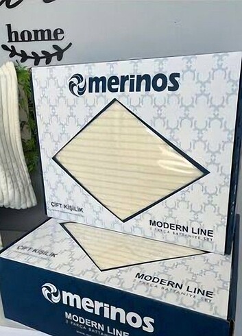 Merinos MERİNOS Çift Kişilik Battaniye Seti.