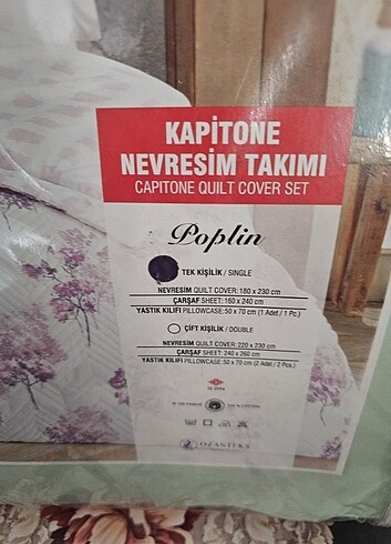 Diğer HOBBY TEK KİŞİLİK KAPİTONELİ NEVRESİM TAKIMI