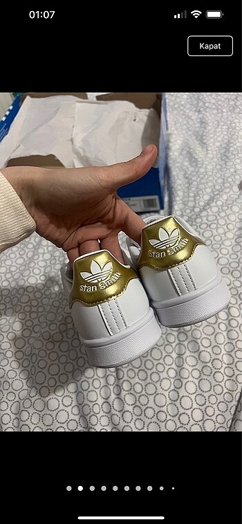37,5 Beden Gold stan smith