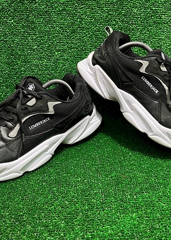Lumberjack Siyah Beyaz Kalin Tabanli Sneaker