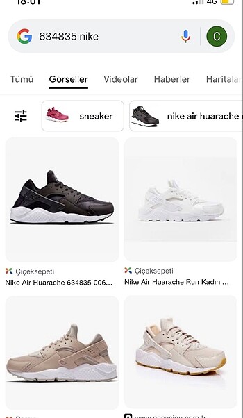 38 Beden beyaz Renk Orjinal nike