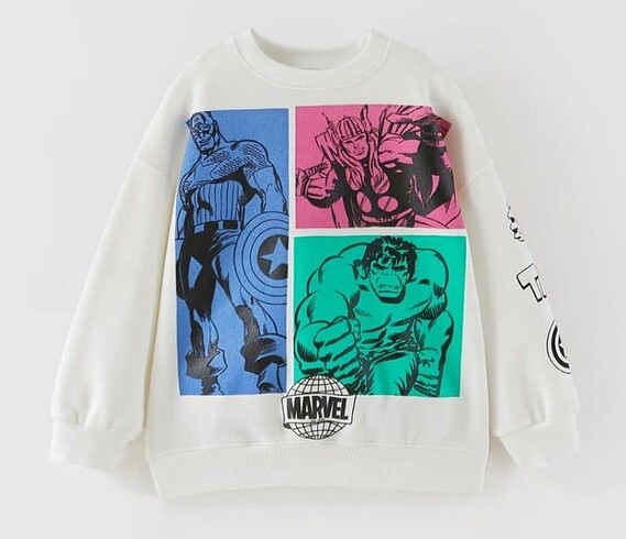 5 Yaş Beden Zara yeni sezon marvel takım