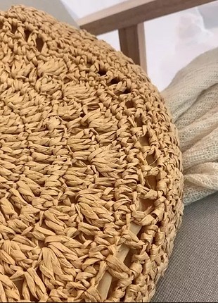 Beden camel Renk Hasır boho çanta