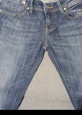 Düz Kesim Mavi erkek Denim Pantolon - Görsel 4
