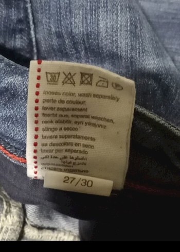 Düz Kesim Mavi erkek Denim Pantolon - Görsel 7