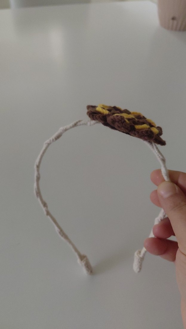 Örgü Çiçek Desenli Bohem Saç Bandı - Görsel 4