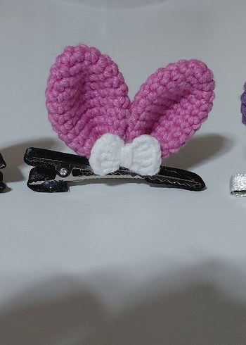 Pembe Tavşan Kulaklı Çocuk Toka - Görsel 2