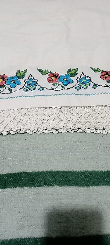 Dantel kanaviçe örtü - Görsel 3