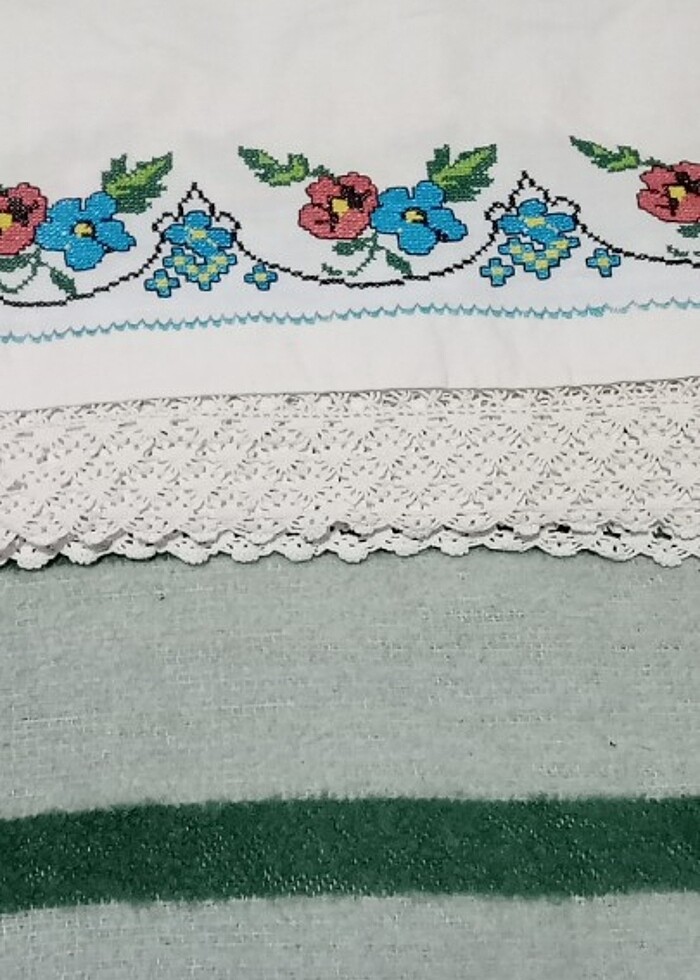 Dantel kanaviçe örtü - Görsel 3