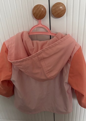 M&S Kız Çocuk Pembe Pastel Yağmurluk - Görsel 2