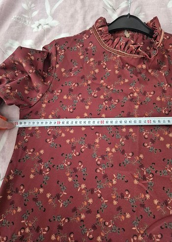 40 Beden bordo Renk Tunik
